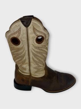 Ariat Women’s Roundup Stockman Cowgirl Boots Size 7.5 Fair Condition